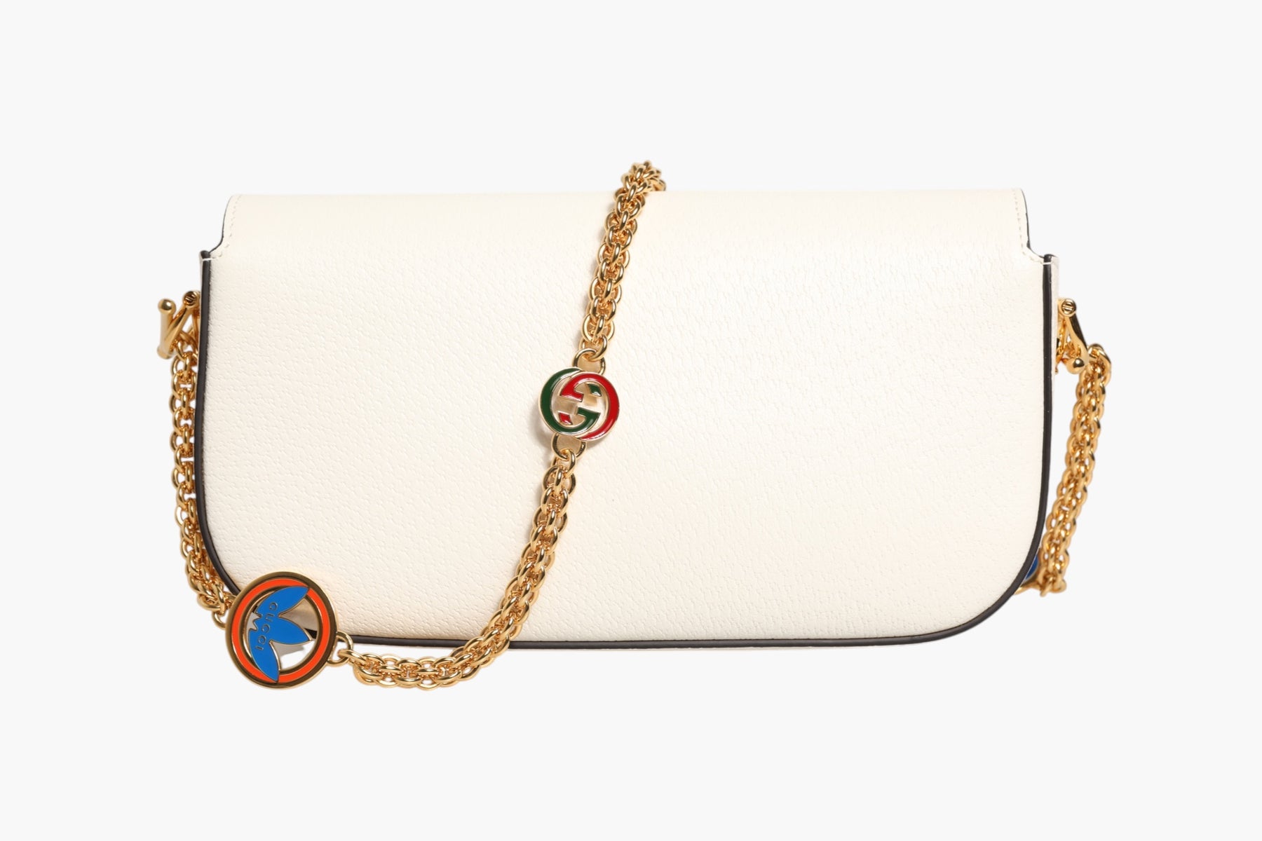 Gucci x Adidas Horsebit 1955  White Black Calfskin Leather Shoulder Bag | Regal Royce