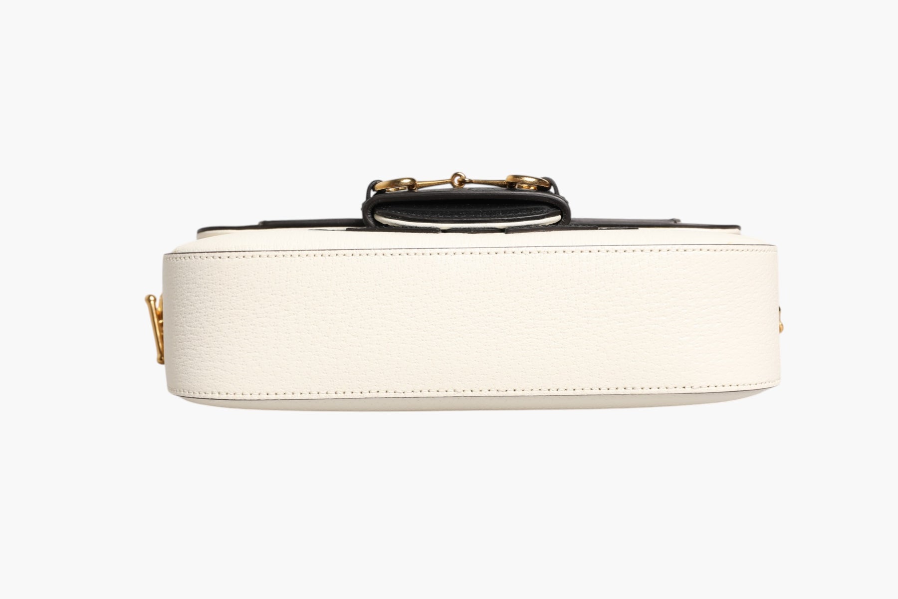 Gucci x Adidas Horsebit 1955  White Black Calfskin Leather Shoulder Bag | Regal Royce