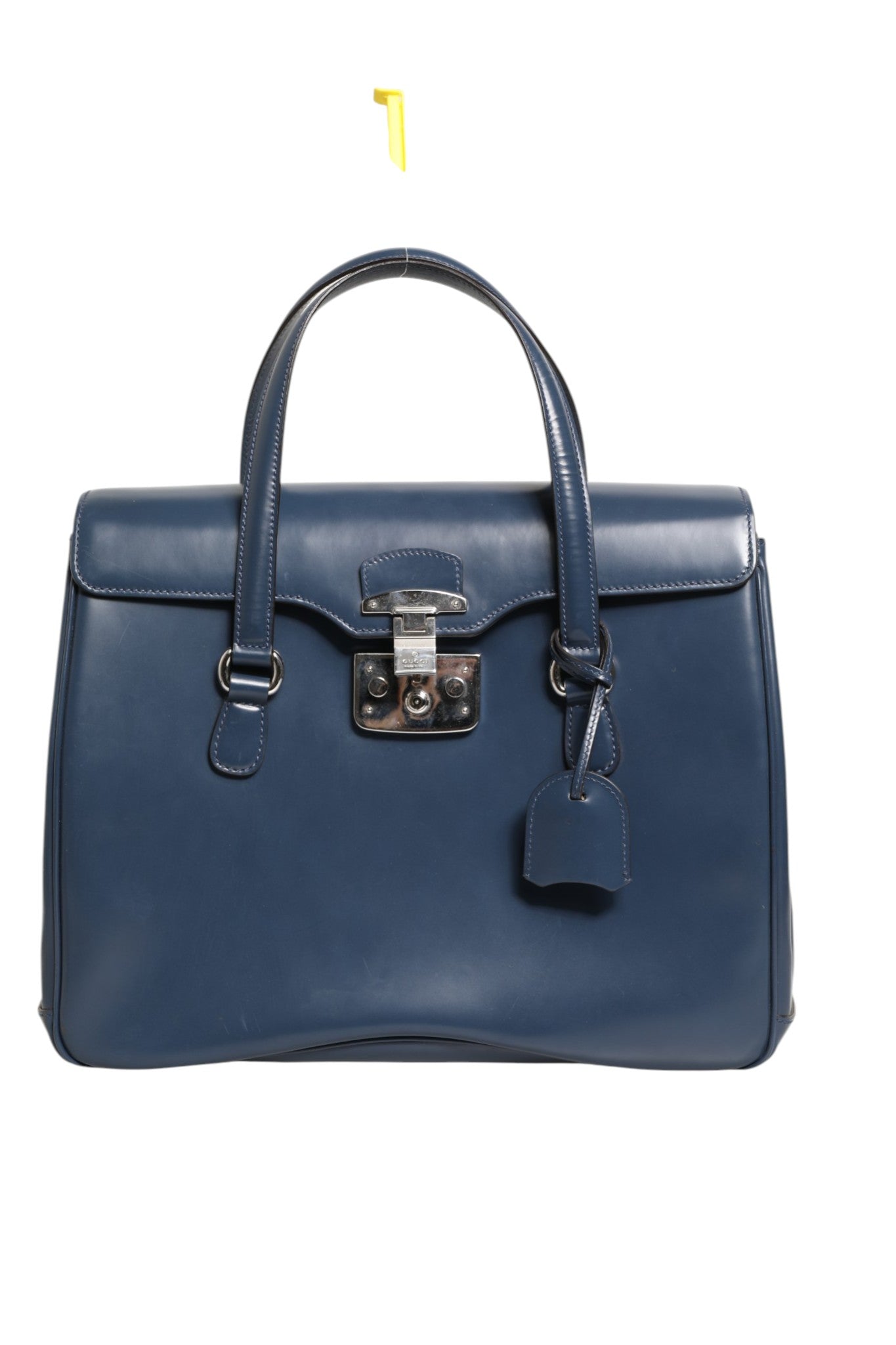 Gucci Blue Smooth Leather Lady Lock Shouler Bag | Regal Royce