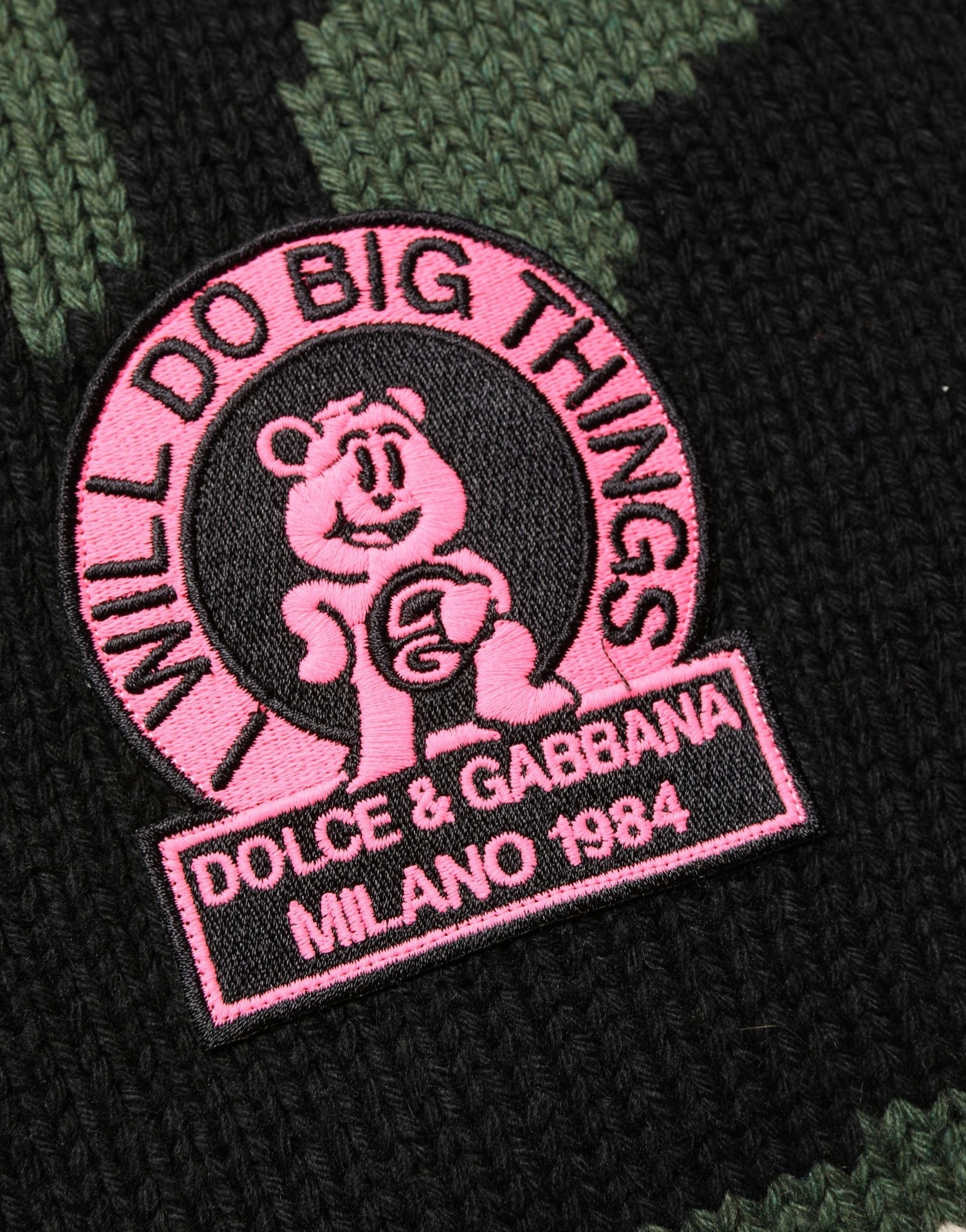 Dolce & Gabbana Multicolor Intarsia Knit Camouflage Pullover Sweater | Regal Royce