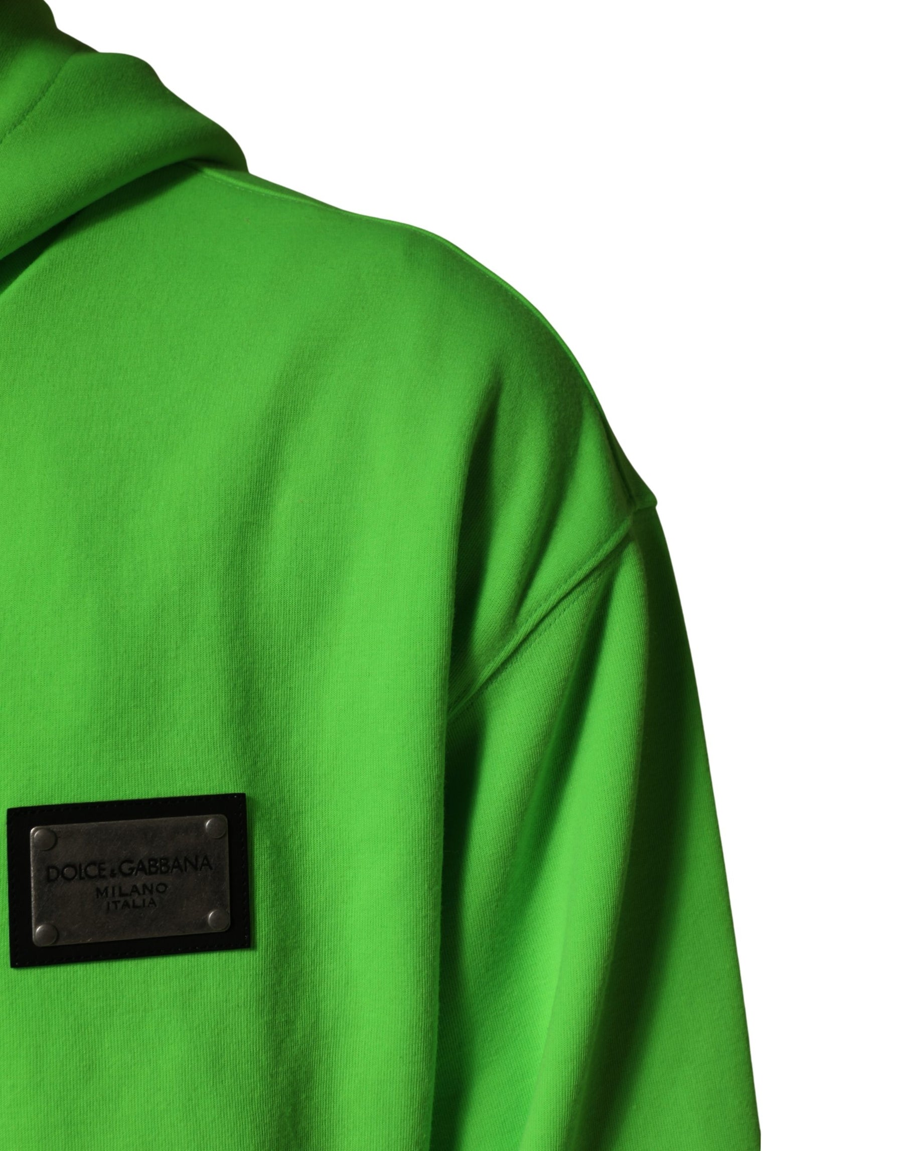Dolce & Gabbana Green FullZip Fleece HoodedSweatshirt Sweater | Regal Royce