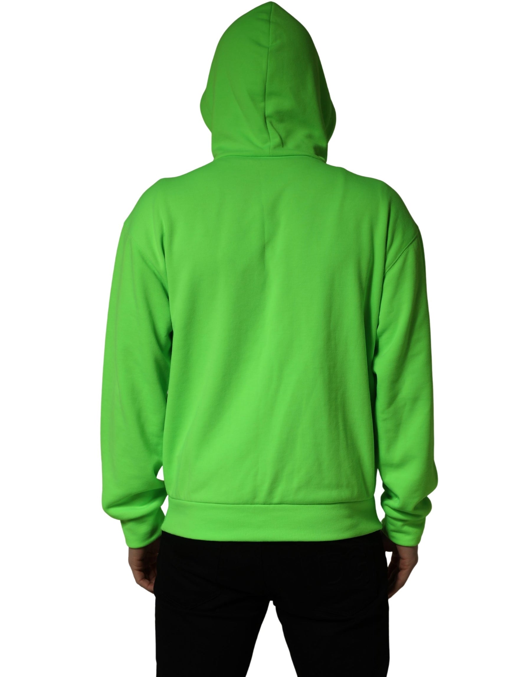 Dolce & Gabbana Green FullZip Fleece HoodedSweatshirt Sweater | Regal Royce