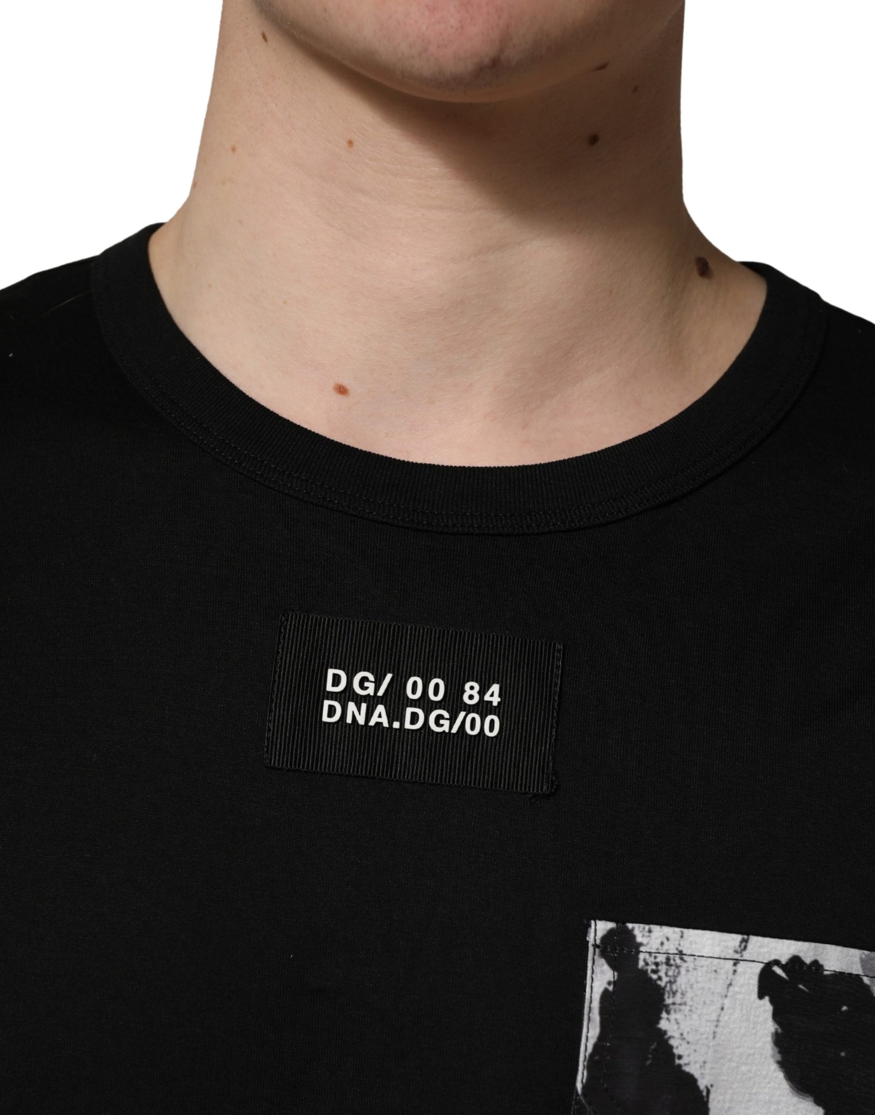 Dolce & Gabbana Black Camouflage Pocket Oversized T-shirt | Regal Royce
