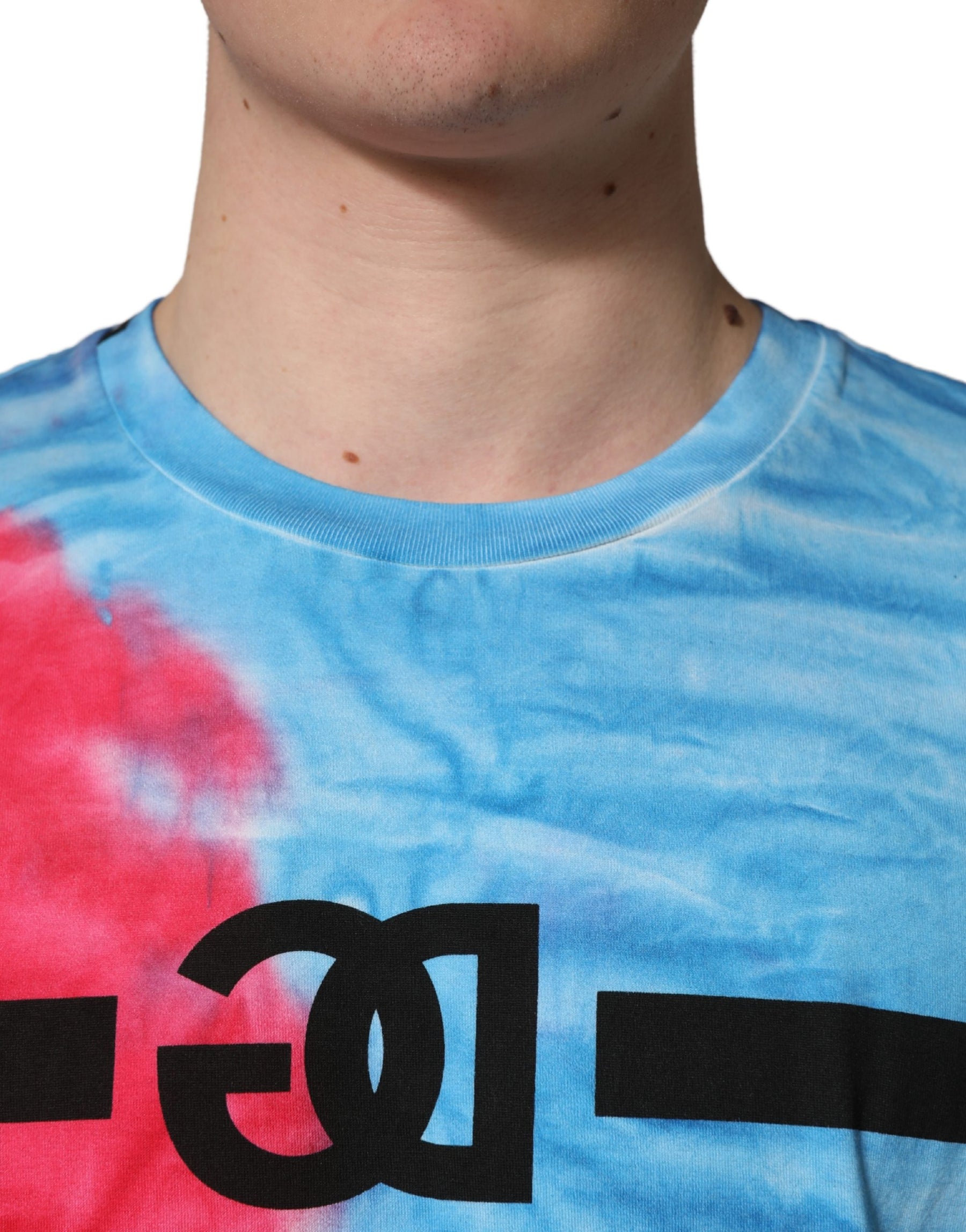 Dolce & Gabbana Multicolor Tie Dye Cotton Sleeveless T-shirt | Regal Royce