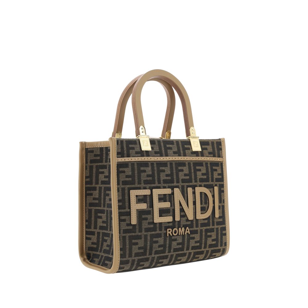 Fendi Brown Fabric Shoulder Bag | Regal Royce