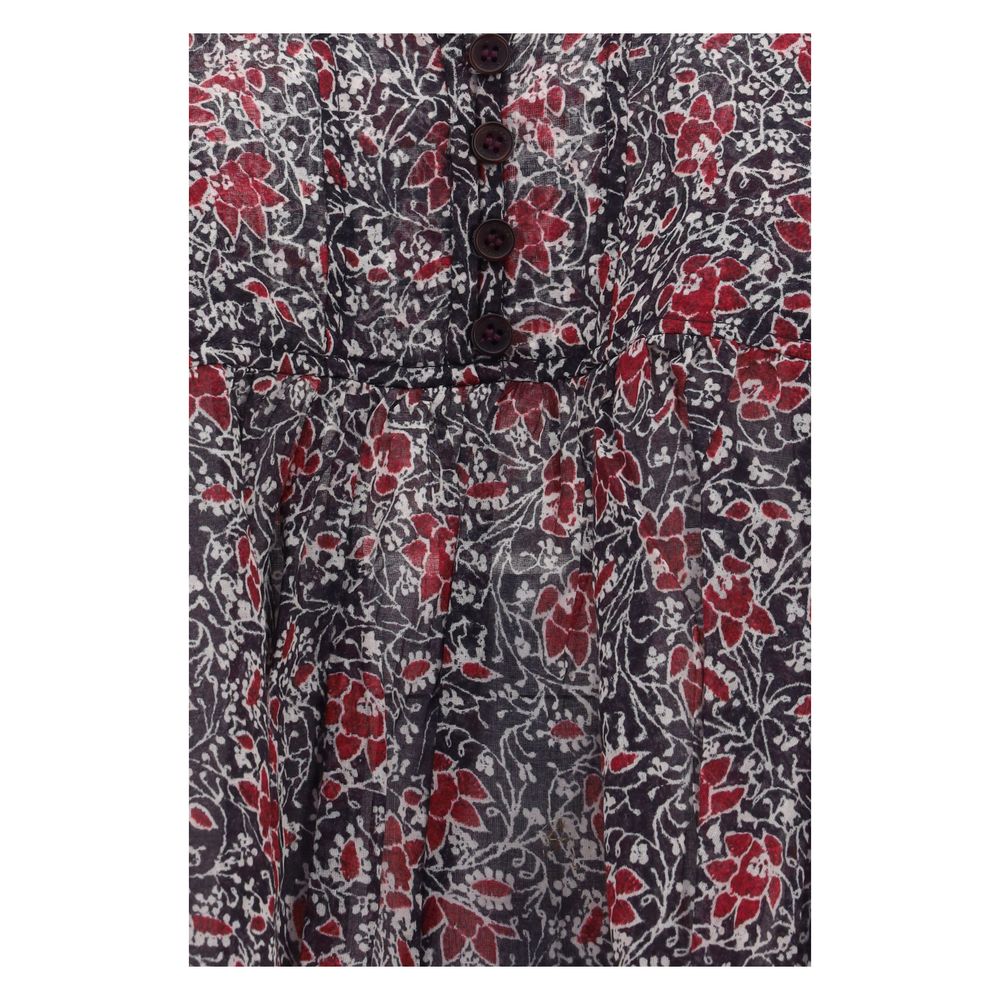 Marant Etoile Purple Cotton Pattern Shirt | Regal Royce