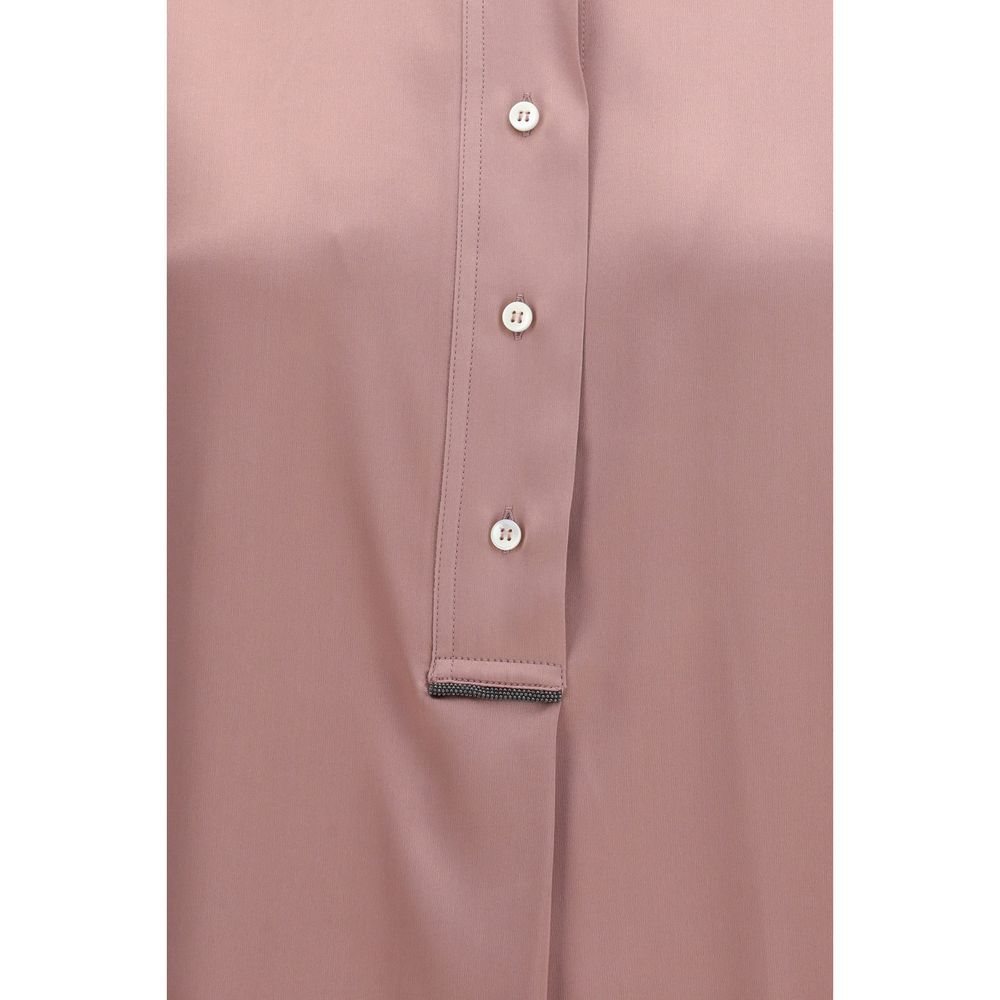 Brunello Cucinelli Multicolor Silk Shortsleeve Shirt | Regal Royce