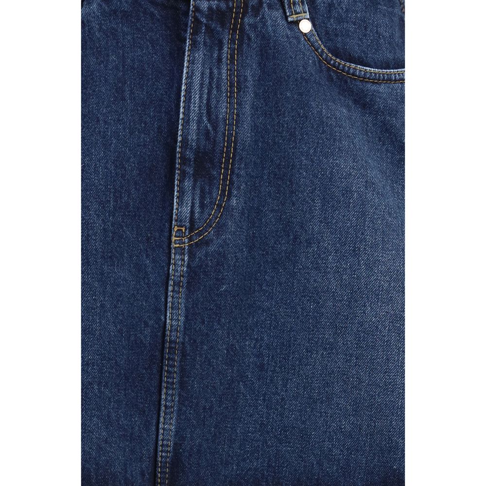 Brunello Cucinelli Blue Denim Skirt | Regal Royce