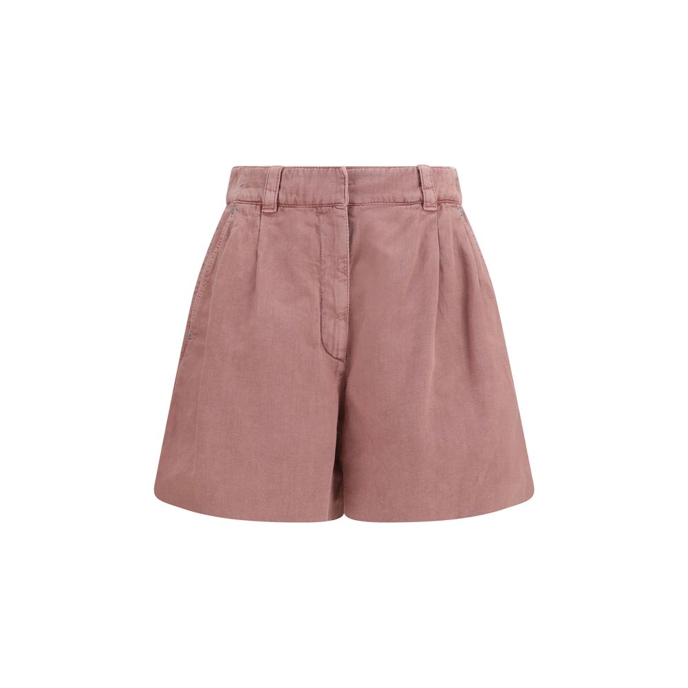Brunello Cucinelli Multicolor Cotton Bermuda Shorts | Regal Royce