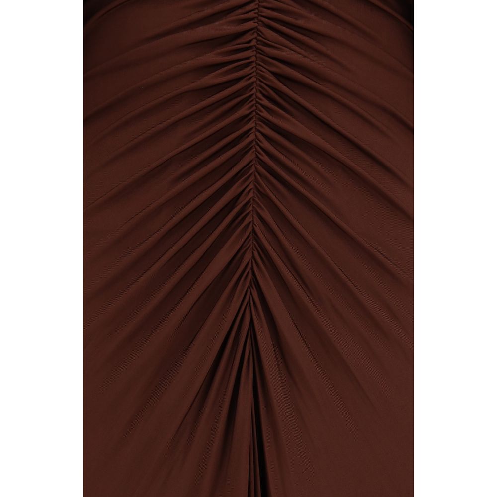 Self-Portrait Brown Viscose Casual Dress | Regal Royce