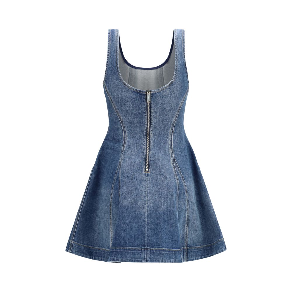Self-Portrait Blue Cotton Casual Dress | Regal Royce