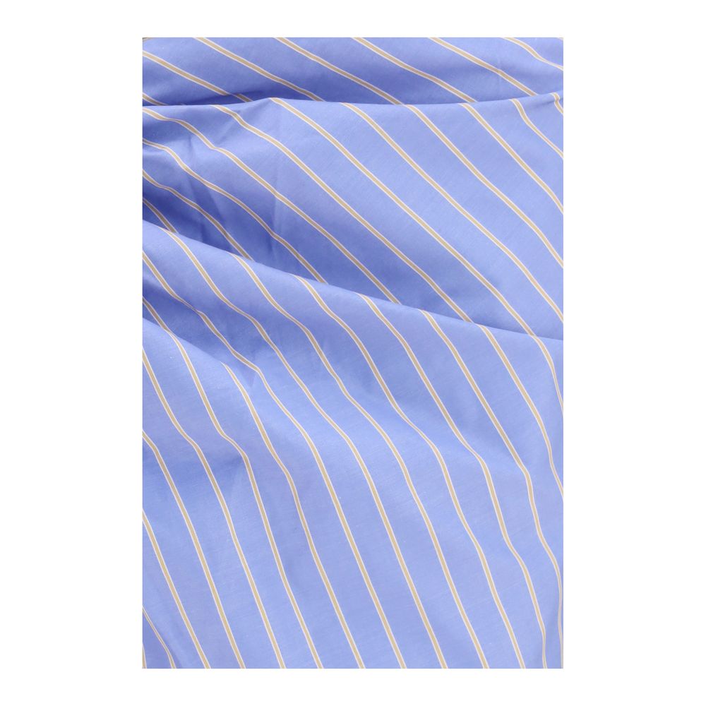 The Andamane Blue Cotton Midi Skirt | Regal Royce