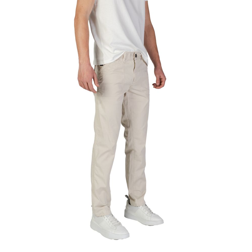 Refrigiwear Beige Cotton Casual Pants | Regal Royce