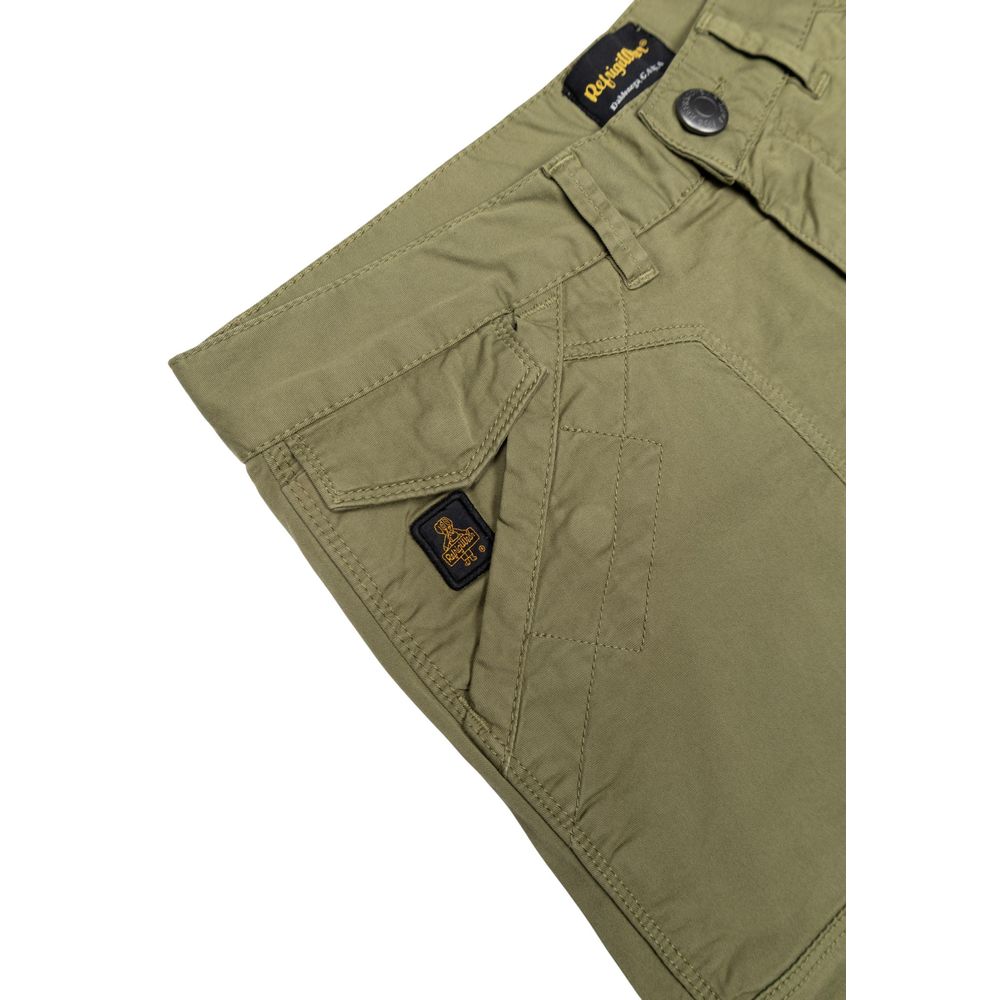 Refrigiwear Green Cotton Bermuda Shorts | Regal Royce