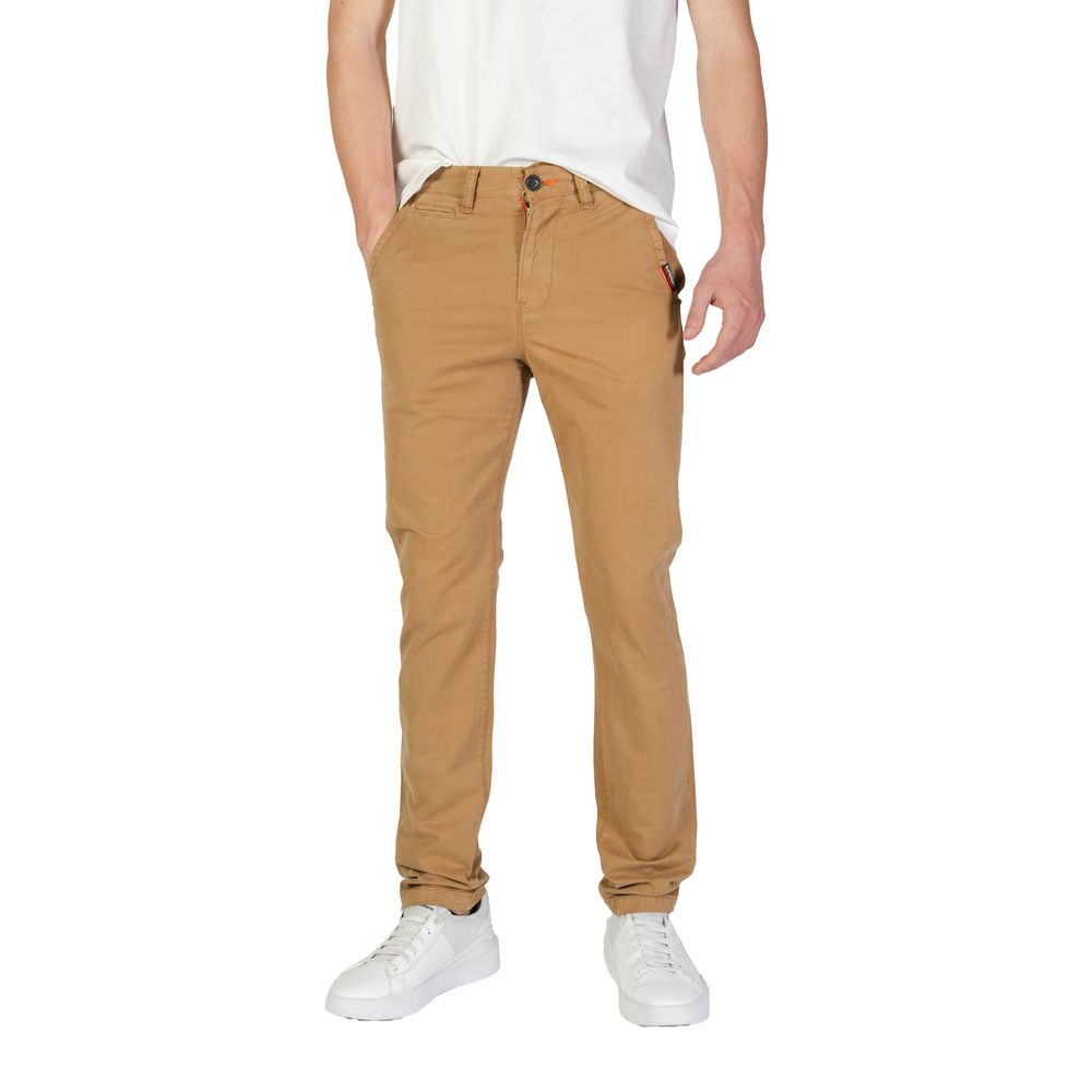 Superdry Beige Cotton Skinny Pants | Regal Royce