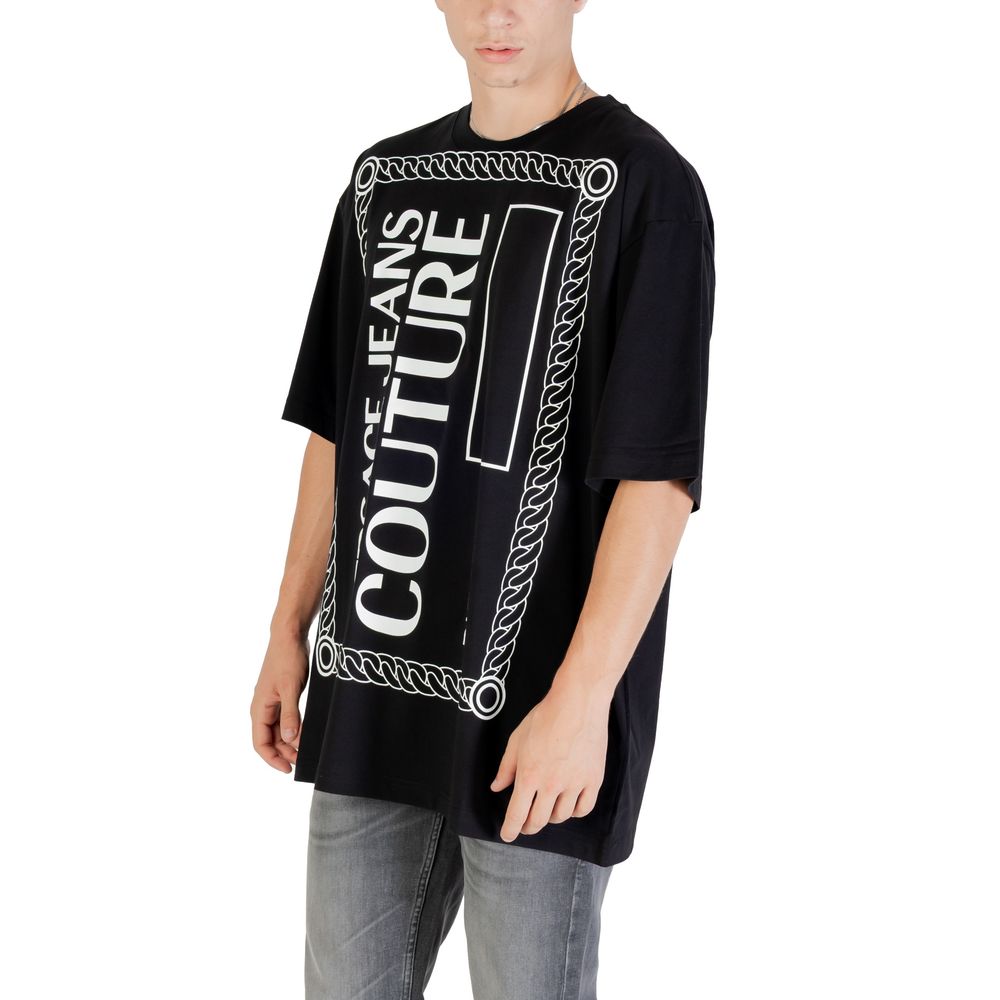 Versace Jeans Black Cotton T-Shirt | Regal Royce