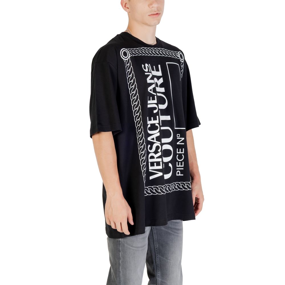 Versace Jeans Black Cotton T-Shirt | Regal Royce