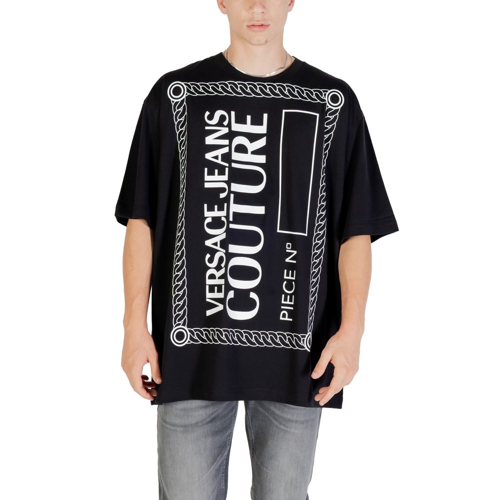 Versace Jeans Black Cotton T-Shirt | Regal Royce