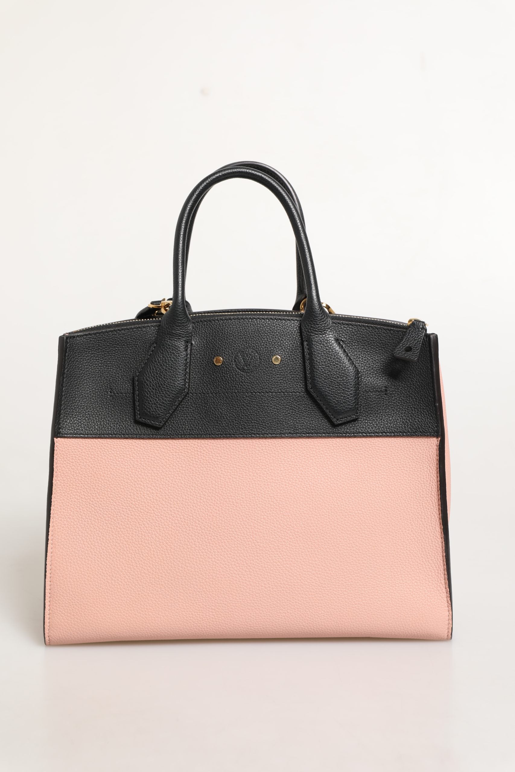 Louis Vuitton Pink and Black Leather City Steamer Leather Handbag | Regal Royce