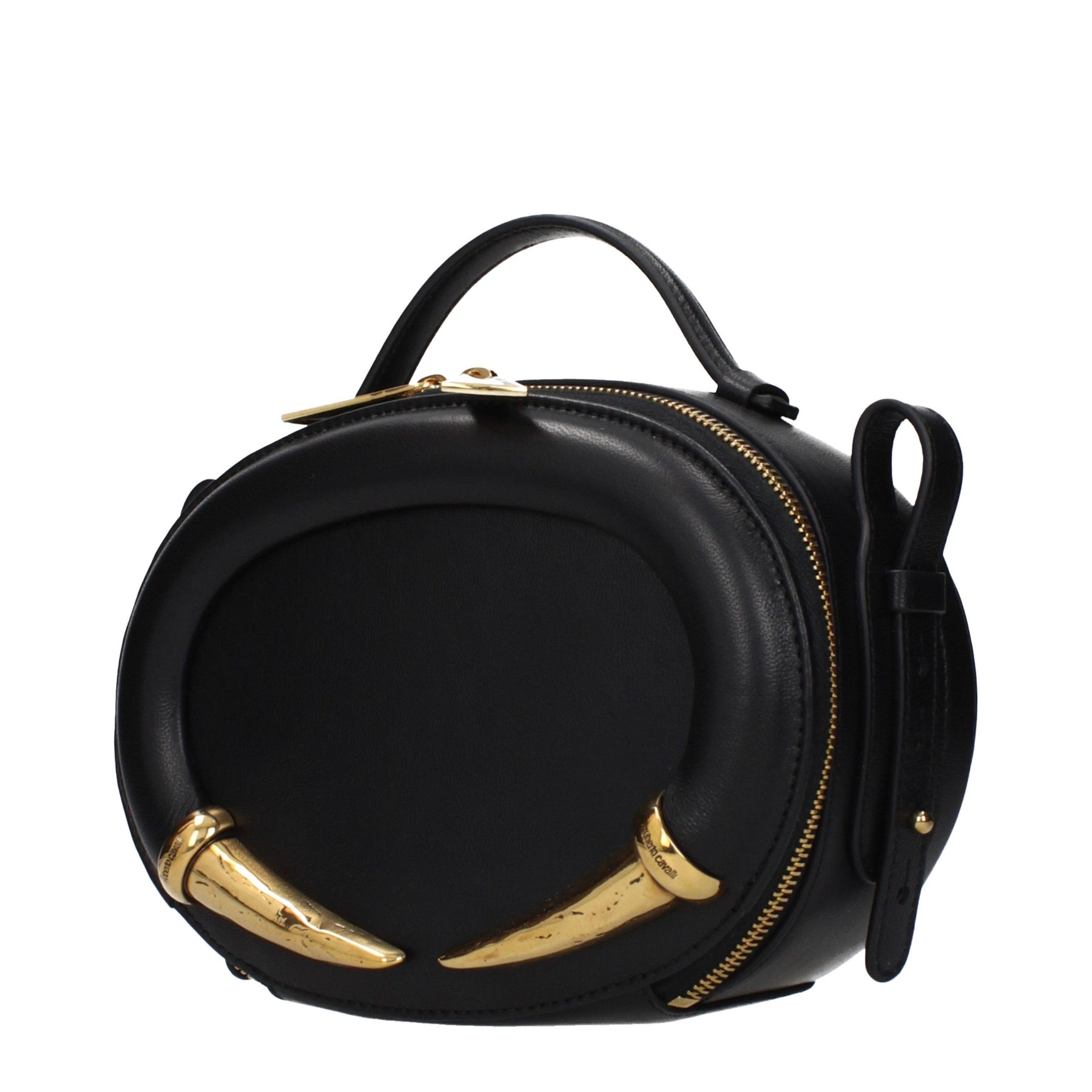 Roberto Cavalli Black Leather Handbag | Regal Royce