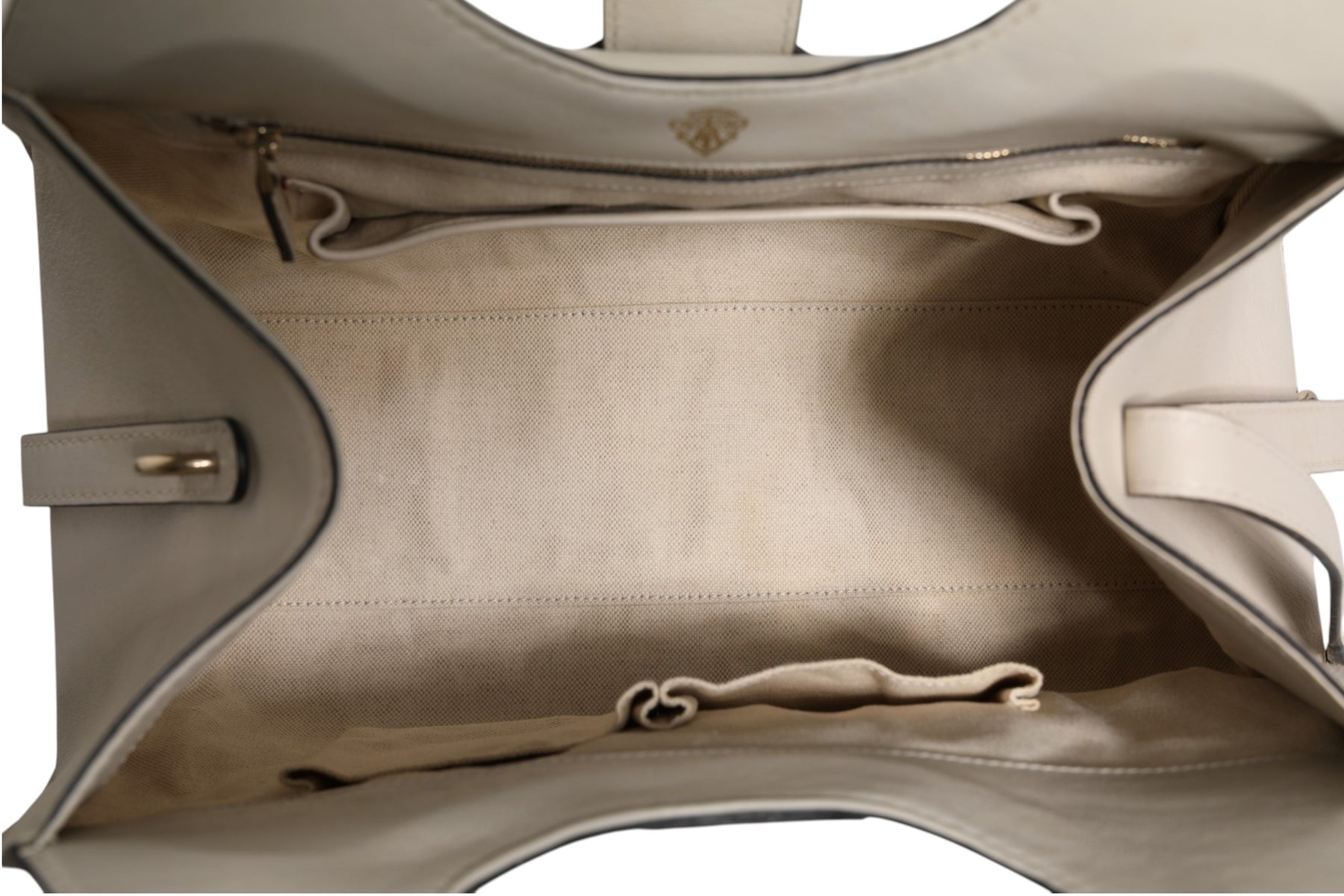 Gucci White Leather Stirrup Top Handle Bag | Regal Royce