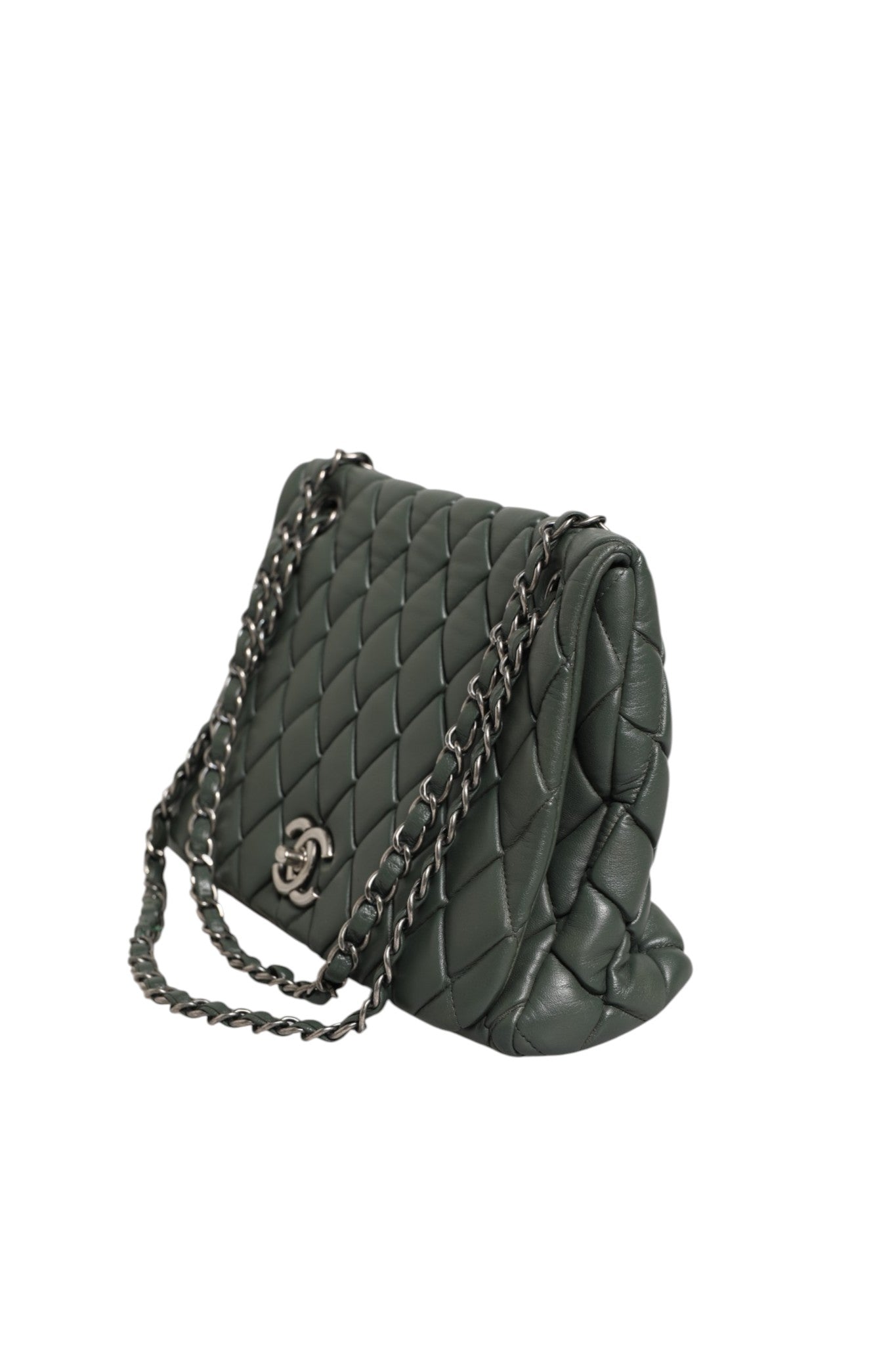 Chanel Quilted Lambskin Leather New Bubble Flap Bag | Regal Royce
