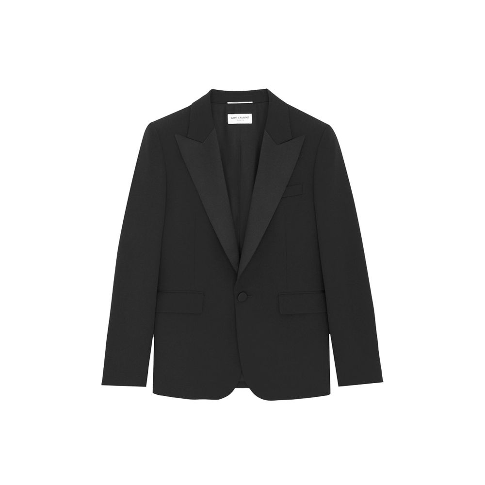 Saint Laurent Black Wool Blazer | Regal Royce