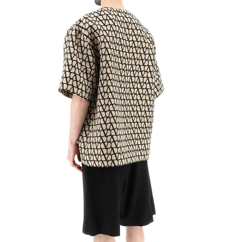 Valentino Brown Silk T-Shirt | Regal Royce