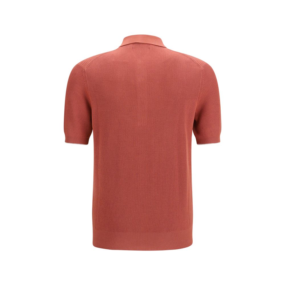Brunello Cucinelli Multicolor Cotton Polo Shirt | Regal Royce
