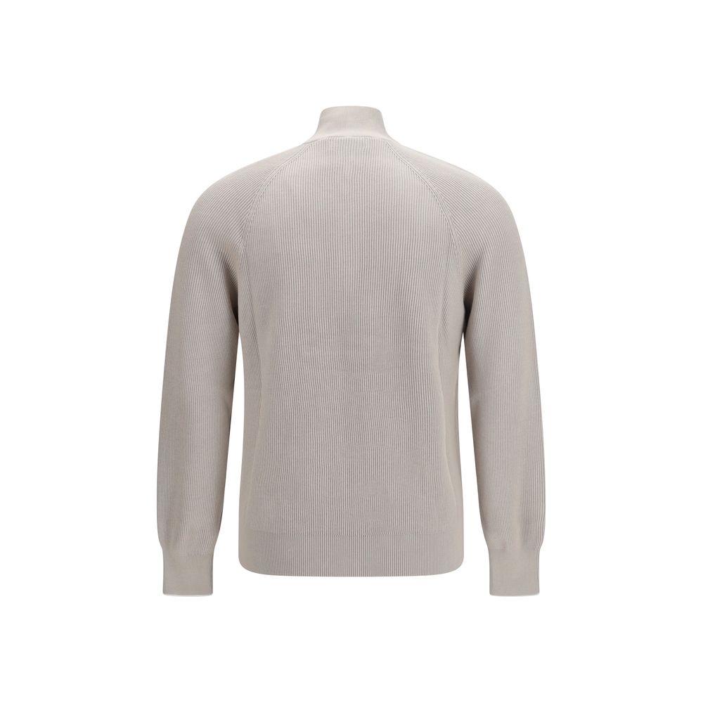 Brunello Cucinelli Beige Cotton Sweatshirt | Regal Royce