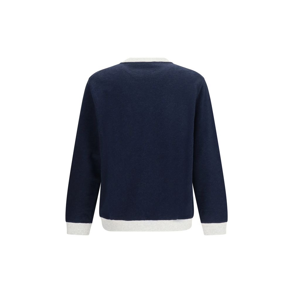 Brunello Cucinelli Blue Cotton Sweatshirt | Regal Royce