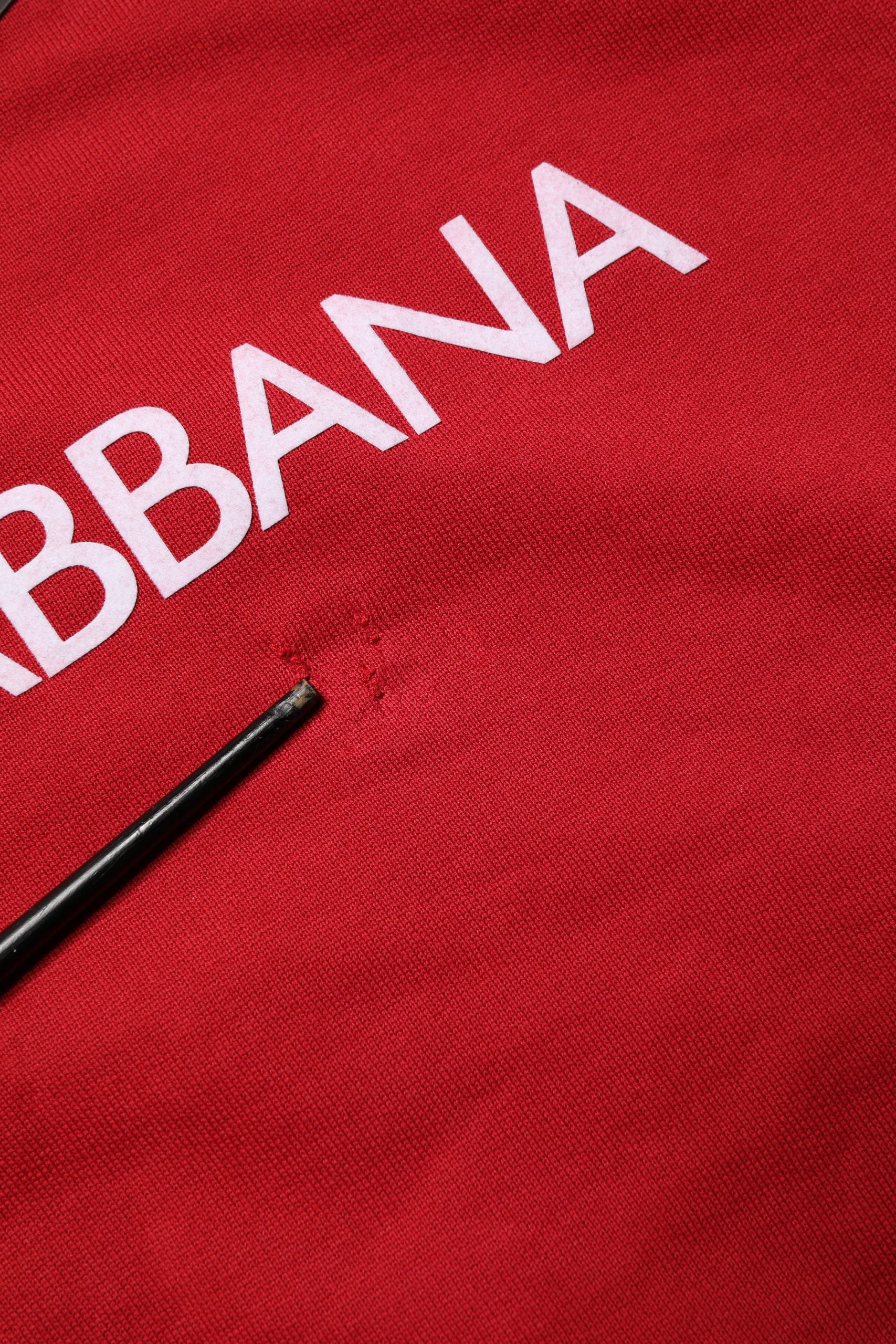 Dolce & Gabbana Red Cotton DG Logo Jersey Sweatshirt Sweater | Regal Royce