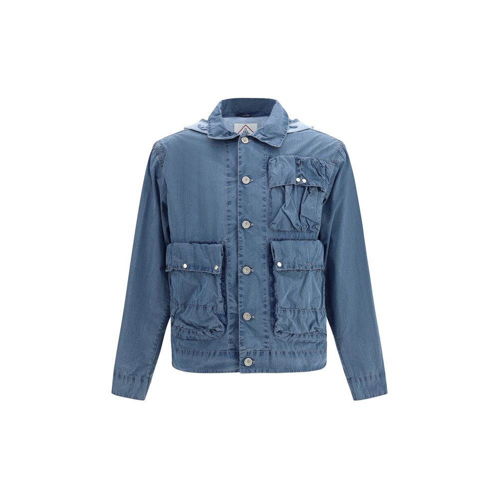 C.P. Company Blue Cotton Full-Length Jacket | Regal Royce