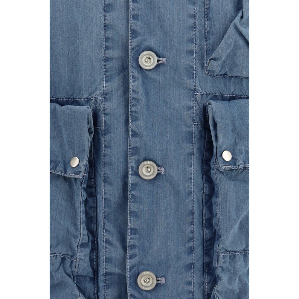 C.P. Company Blue Cotton Full-Length Jacket | Regal Royce