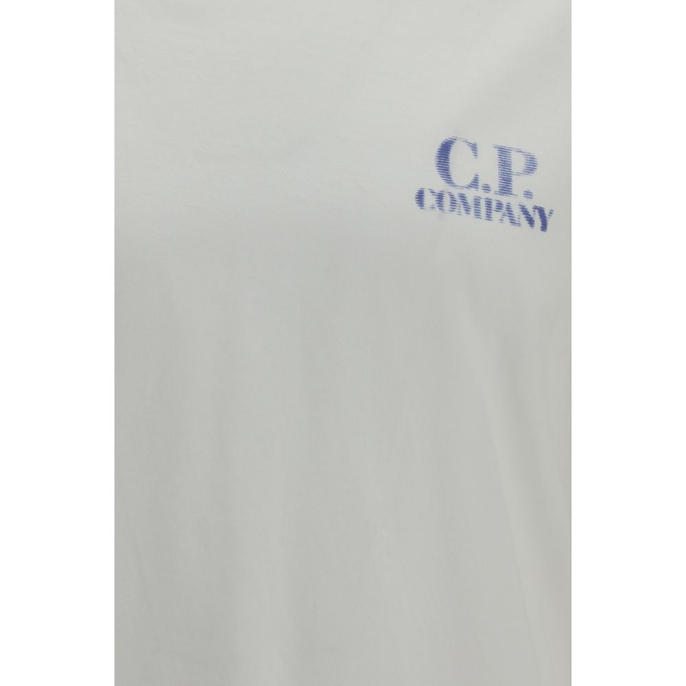 C.P. Company White Cotton T-Shirt | Regal Royce