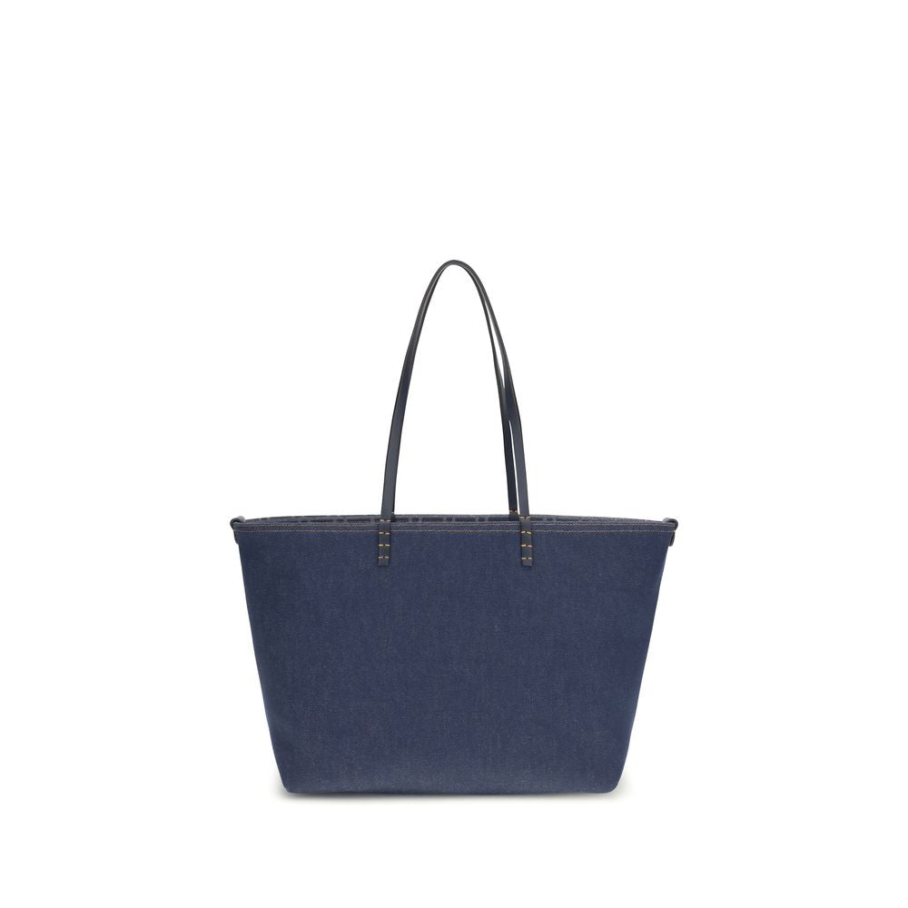 Fendi Blue Cotton Shoulder Bag | Regal Royce