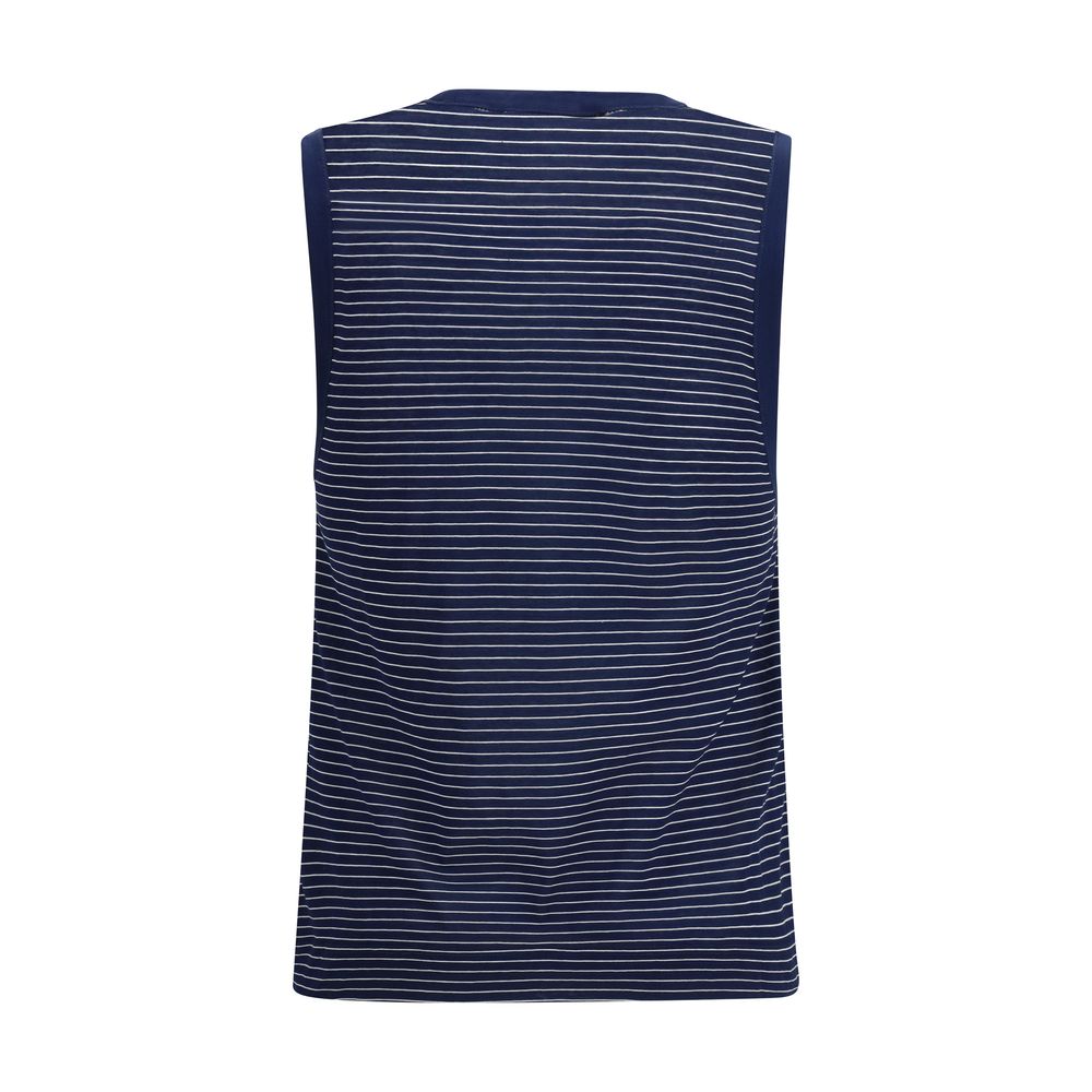 Ami Paris Blue Cotton Tank Tops | Regal Royce