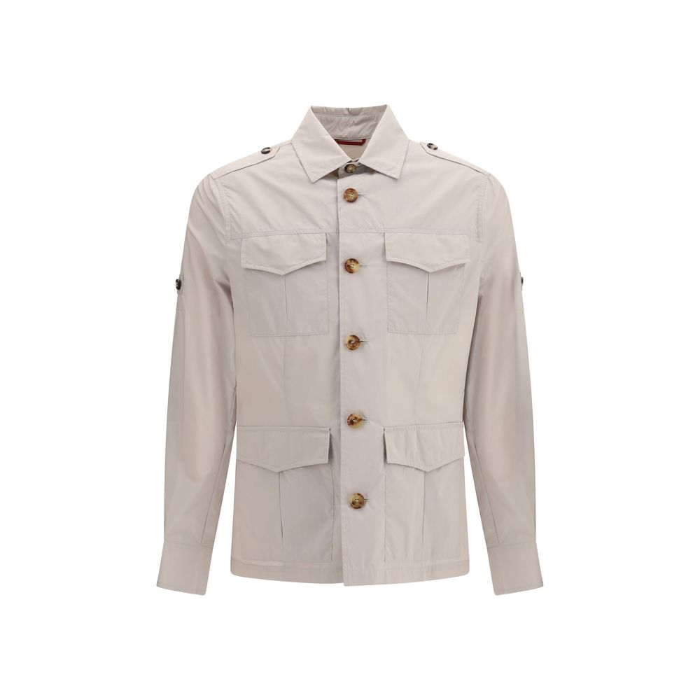 Brunello Cucinelli Beige Cotton Coat | Regal Royce