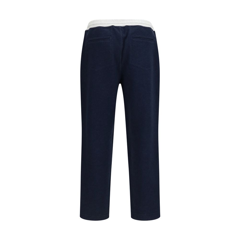 Brunello Cucinelli Blue Cotton Joggers (Workout Pants) | Regal Royce