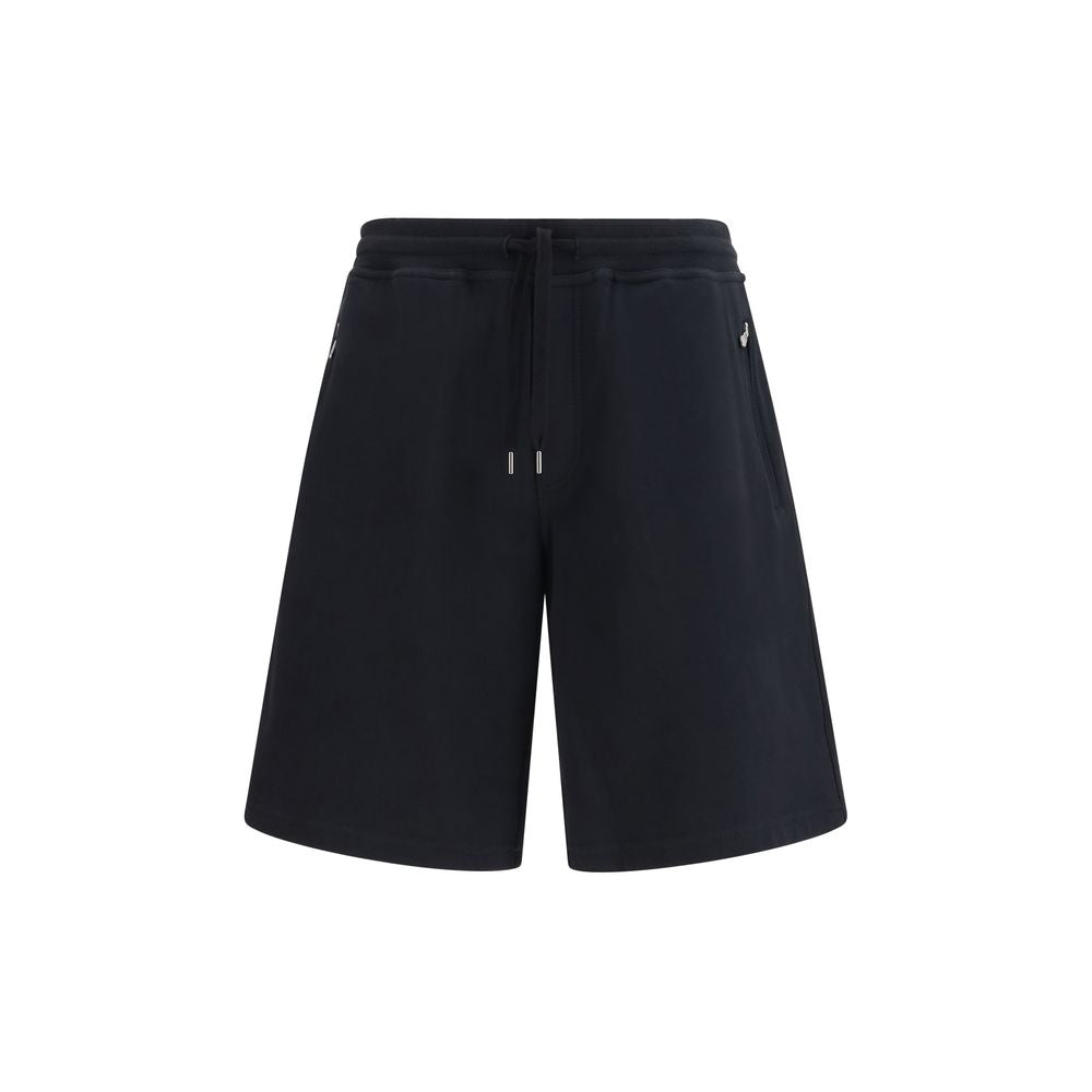 Brunello Cucinelli Black Cotton Bermuda Shorts | Regal Royce
