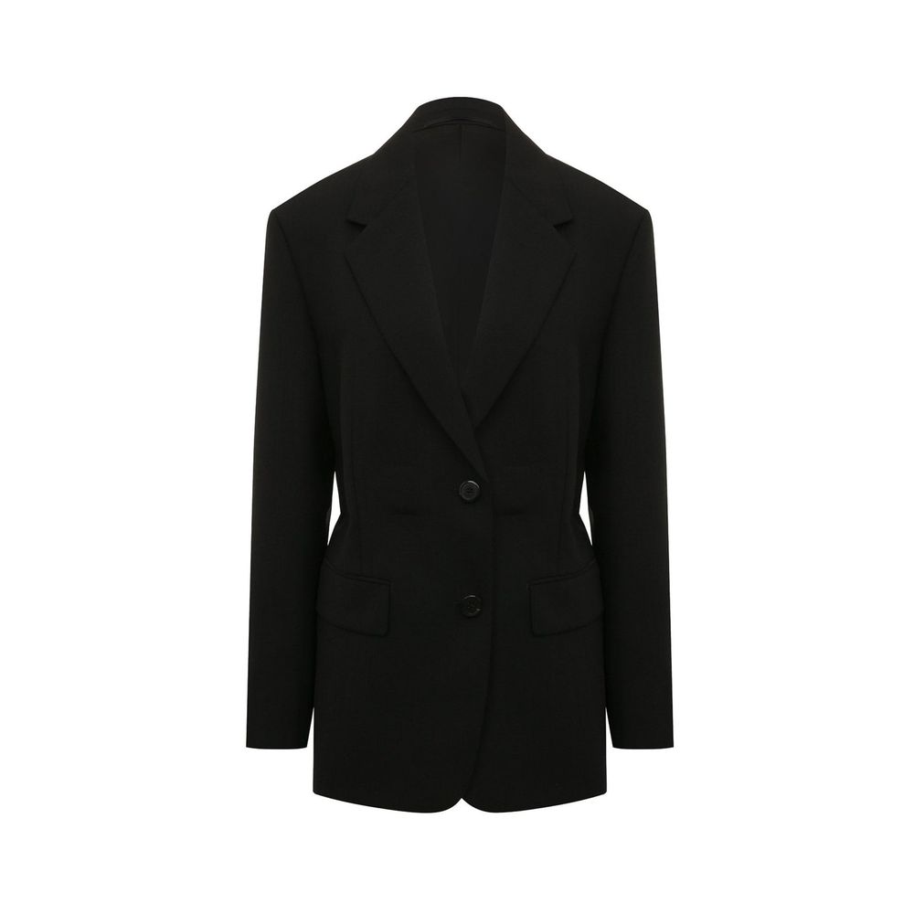 Prada Black Fleece Wool Coat | Regal Royce