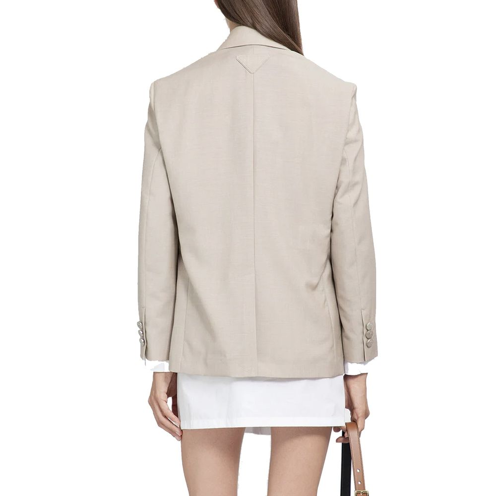 Prada Beige Mohair Blazer | Regal Royce