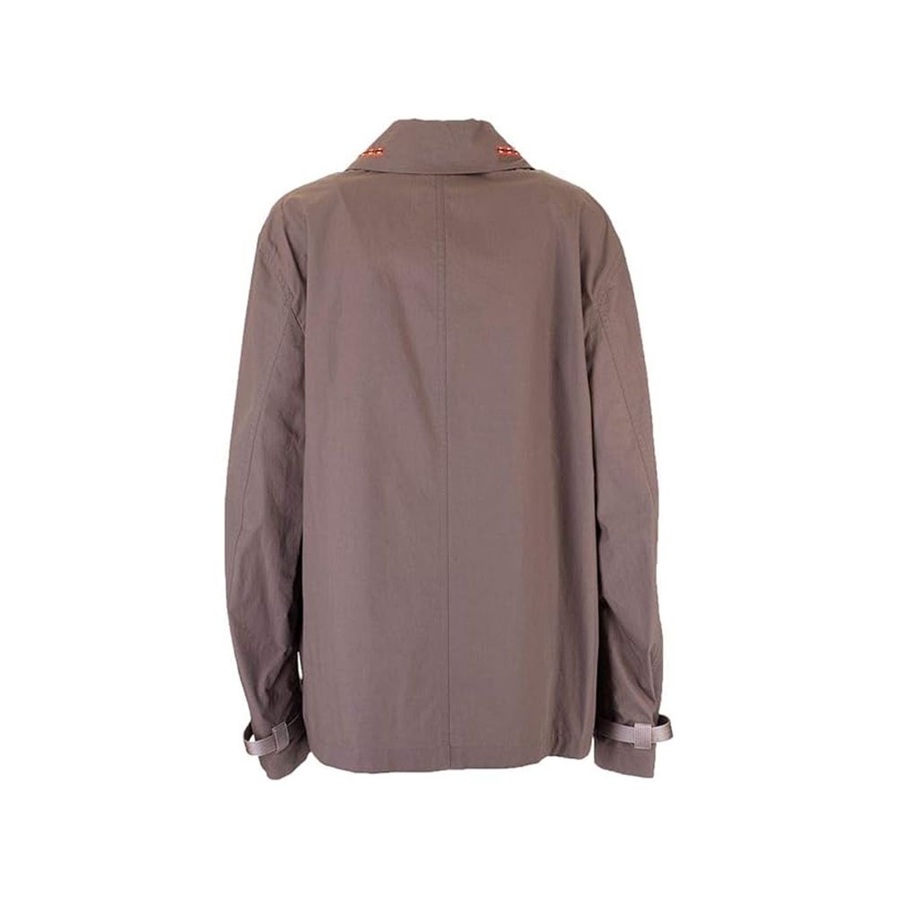 Valentino Brown Cotton Coat | Regal Royce