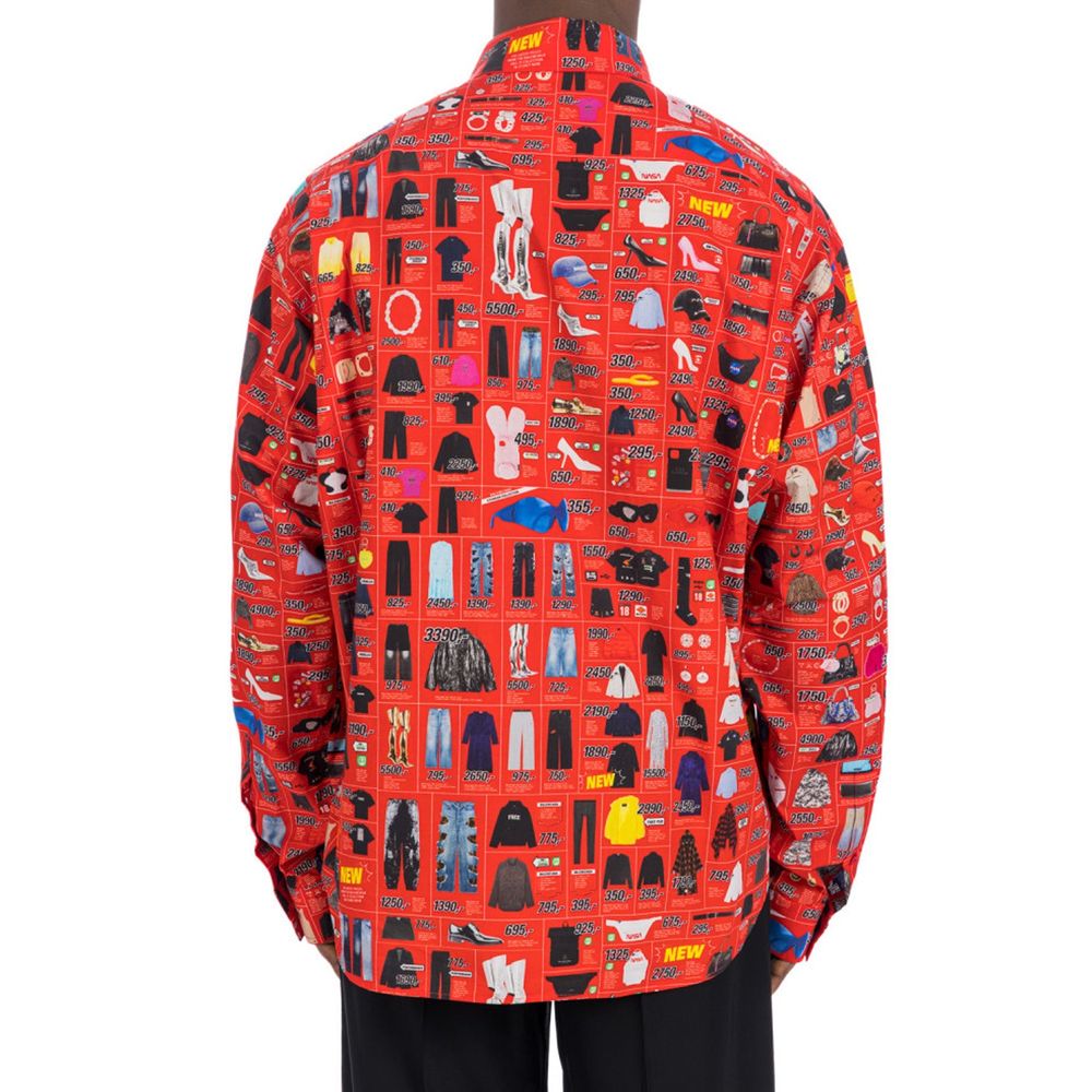 Balenciaga Multicolor Cotton Pattern Shirt | Regal Royce
