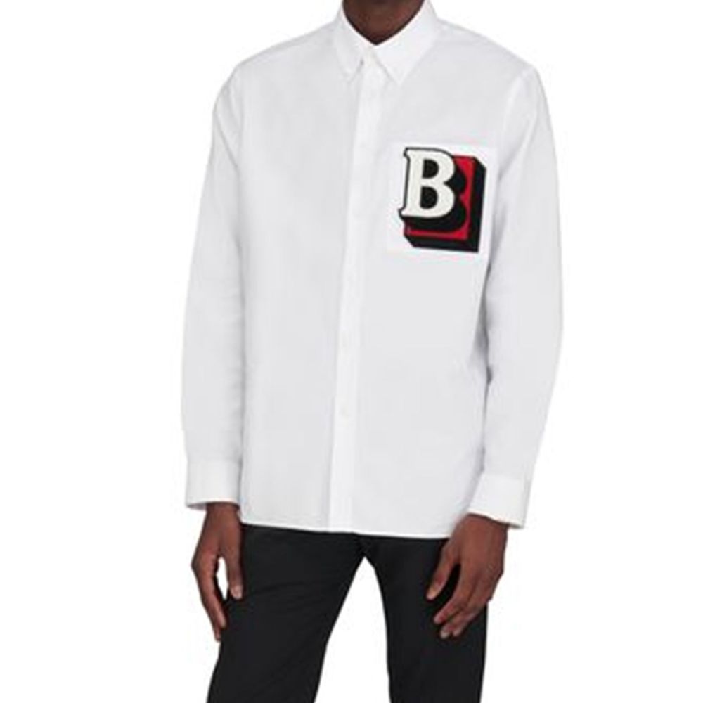 Burberry White Cotton Dress Shirt | Regal Royce