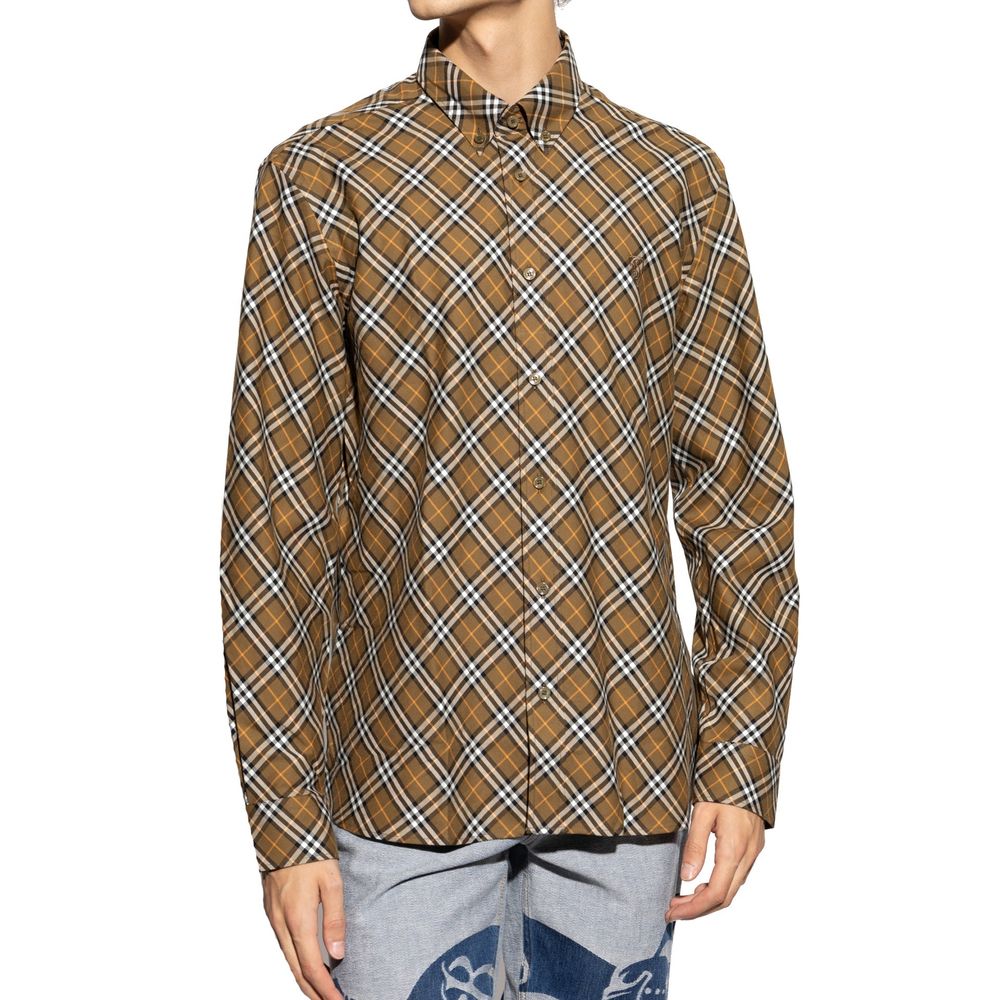 Burberry Brown Cotton Pattern Shirt | Regal Royce
