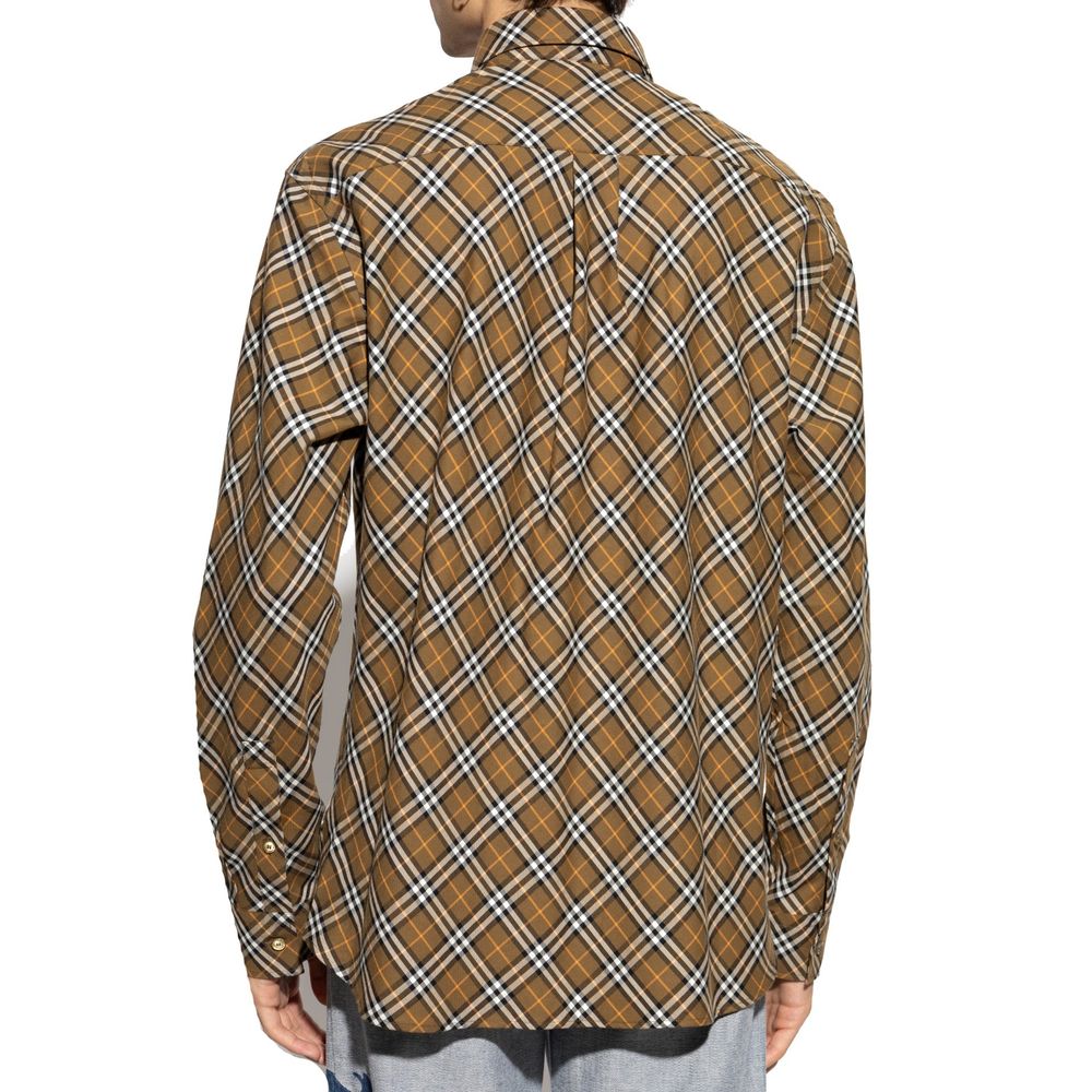 Burberry Brown Cotton Pattern Shirt | Regal Royce