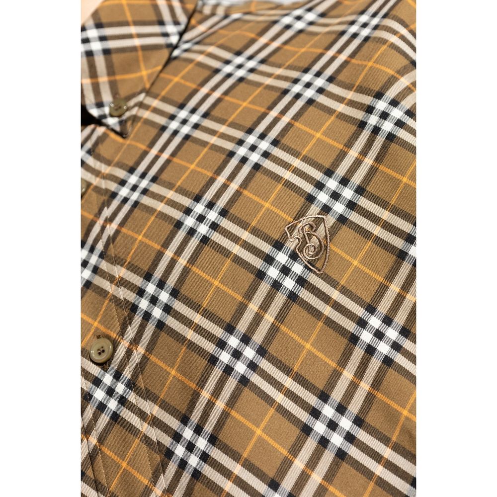 Burberry Brown Cotton Pattern Shirt | Regal Royce
