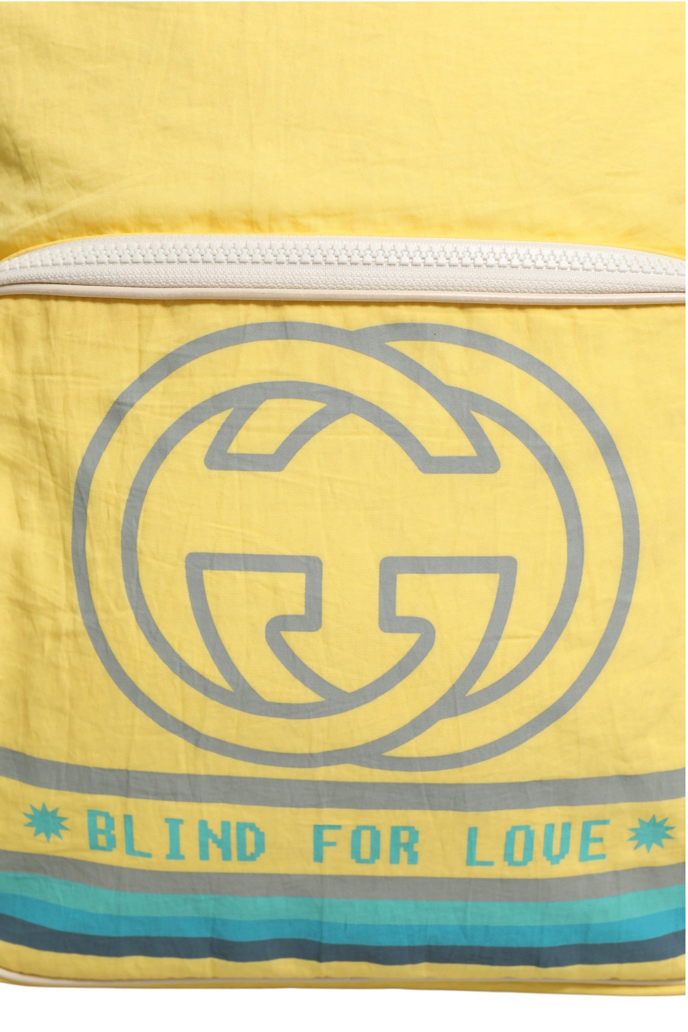 Yellow Nylon Gucci Blind For Love Backpack | Regal Royce