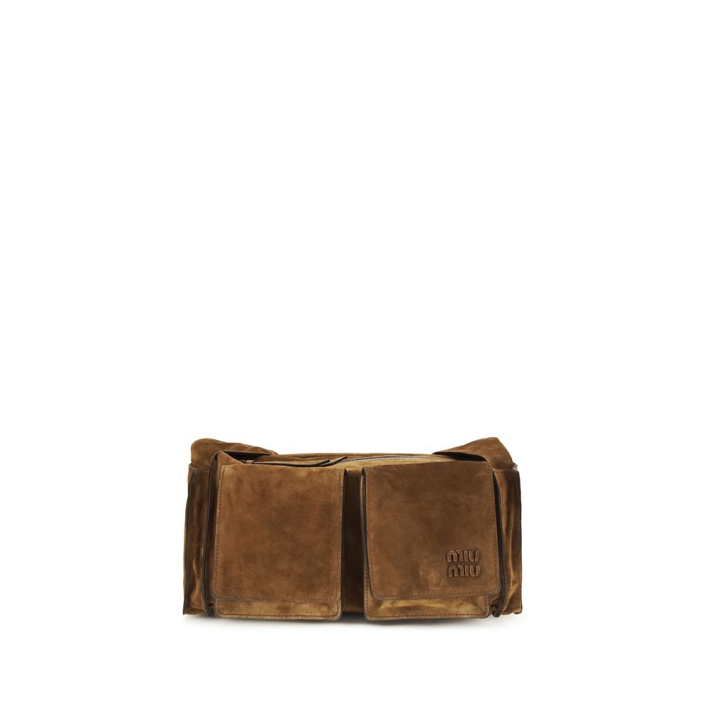 Miu Miu Brown Calf Leather Bos Taurus Shoulder Bag | Regal Royce